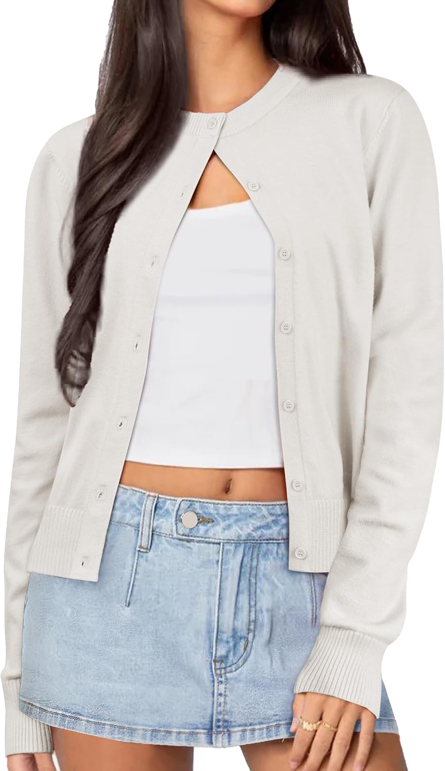 Thumbnail 2 de IWD Women's Cardigan Sweater, Viscose Blend