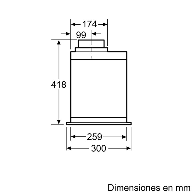 Detalle 2 de Balay 3BF267EX módulo de integración de 52 cm en acero inoxidable