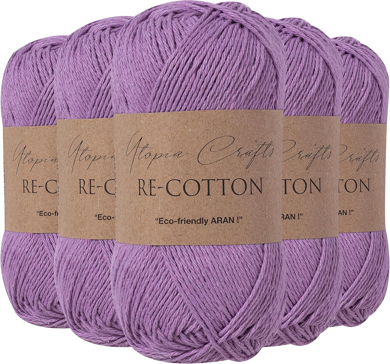 Thumbnail 5 de Lot de 5 pelotes Utopia Crafts Re-Cotton 100 g 🧶