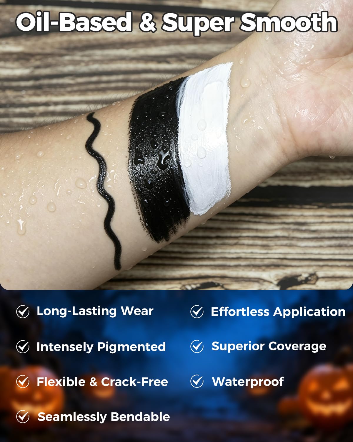 Detalle de Oil-Based Face Paint Kit with 6 Brushes