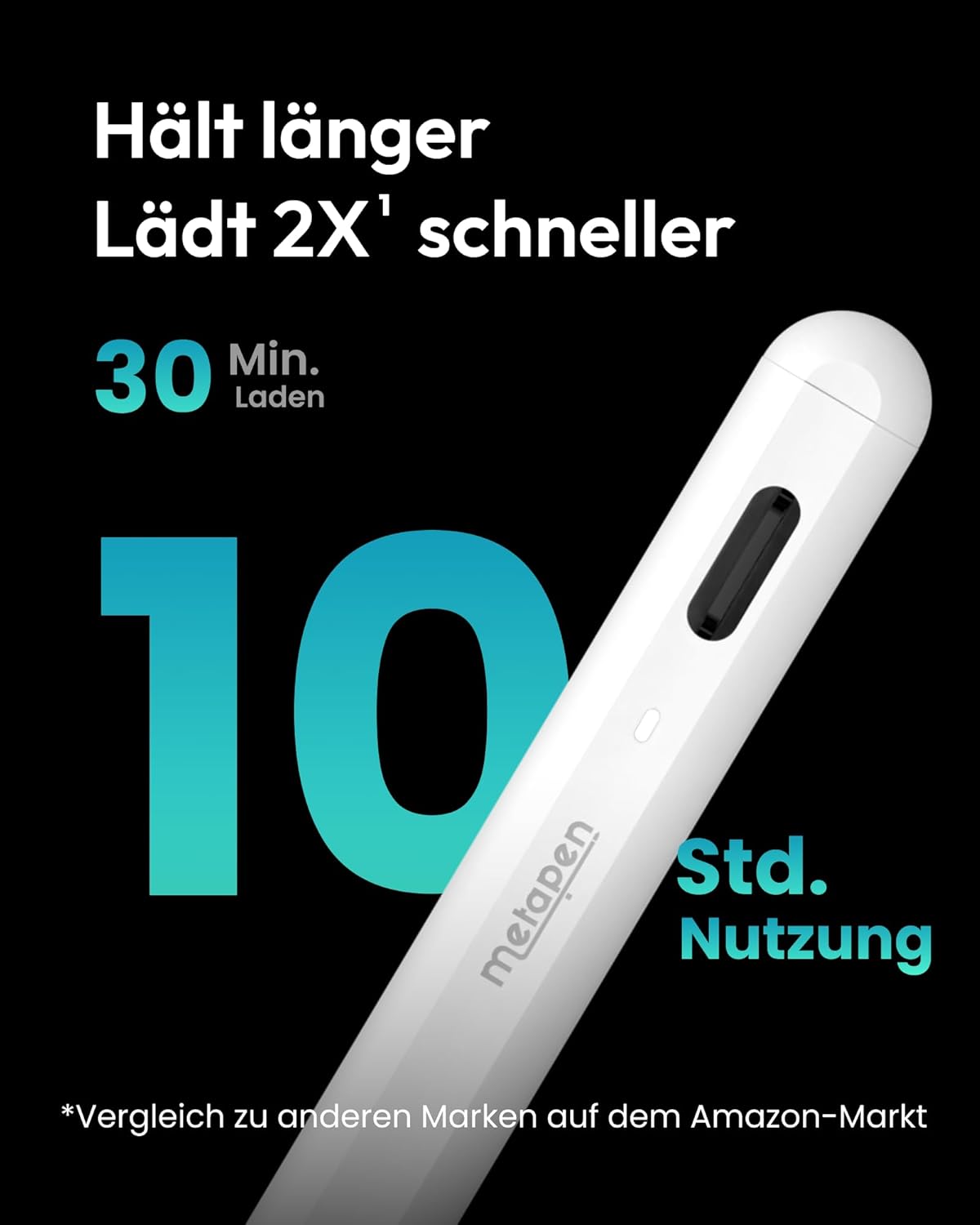 Thumbnail 1 de Metapen A8 Stift für Apple iPad – 2X Schnellladung, Palm Rejection, kompatibel mit iPad-Modellen
