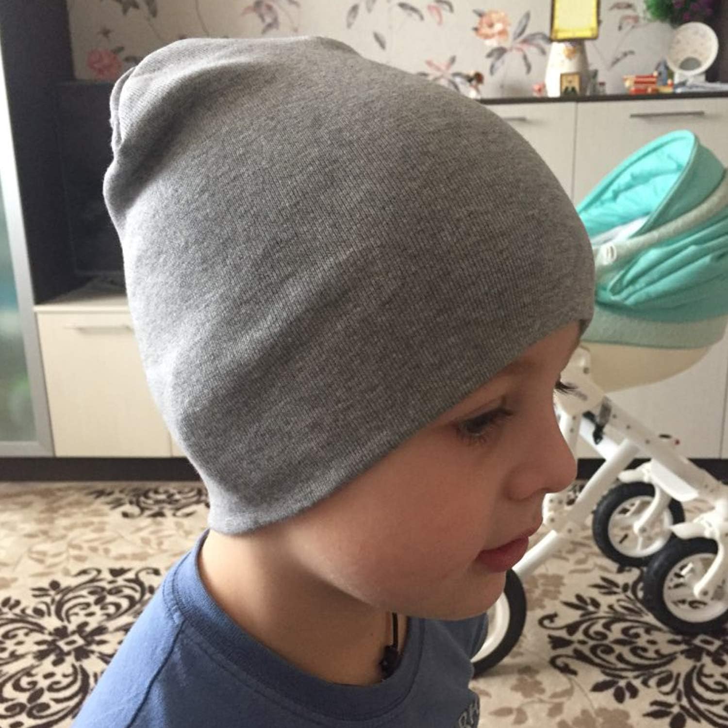 Thumbnail 4 de DRESHOW 4 Pieces Baby Beanie Knit Hats — Soft Cotton-Poly Blend for Newborns and Toddlers