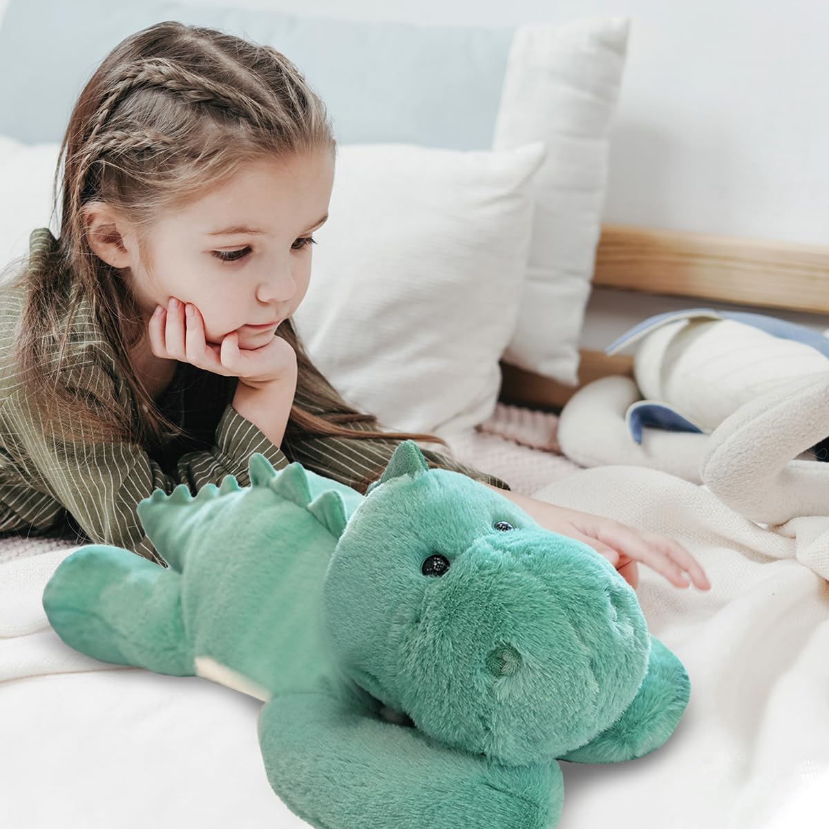 Thumbnail 5 de WESOPAN 1.5kg Weighted Green Dinosaur Plush
