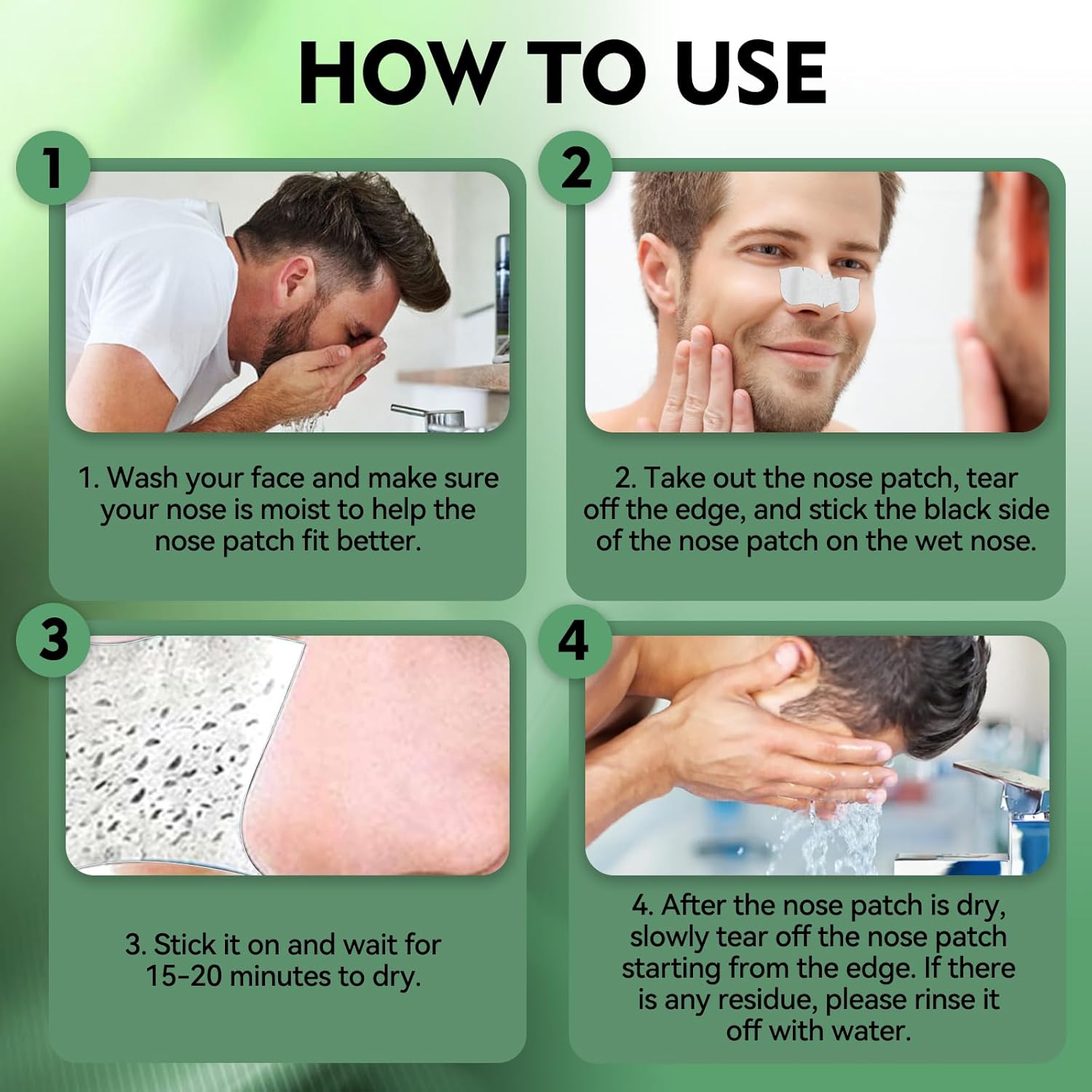 Thumbnail 4 de Eveellyn Mitesserentferner Stripes mit Bambuskohle – 80 Streifen für Nase & Porenreinigung