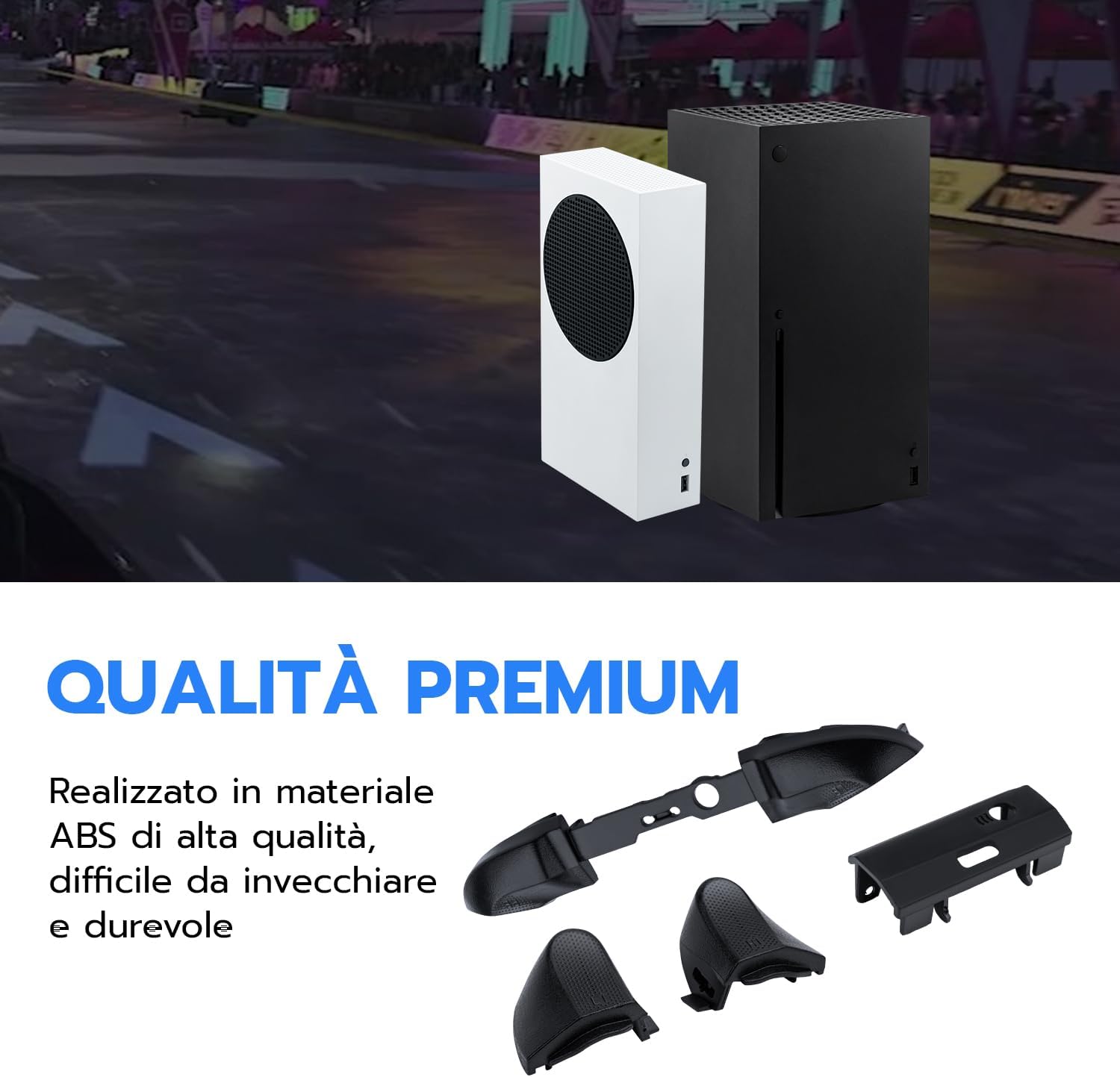 Detalle 2 de Mcbazel Pulsanti di Ricambio LB RB LT RT per Xbox Series X/S