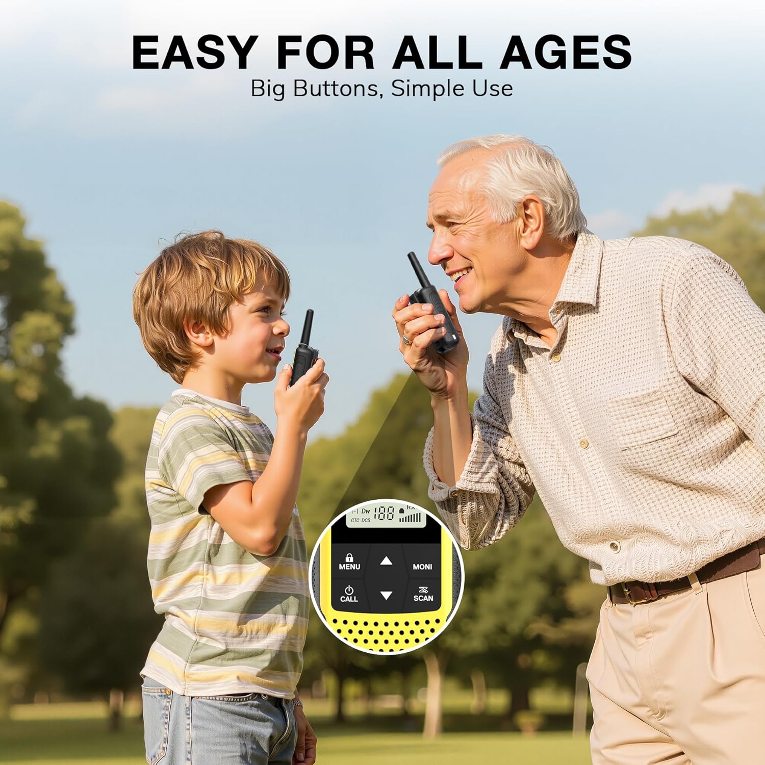 Detalle de Baofeng BF-33C Walkie Talkie bambini PMR446 (confezione da 3) con ricarica USB-C