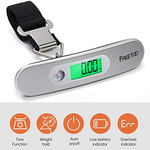 Thumbnail 2 de FREETOO Luggage Scale with Tare Function – 110 Lb / 50 Kg, Silver