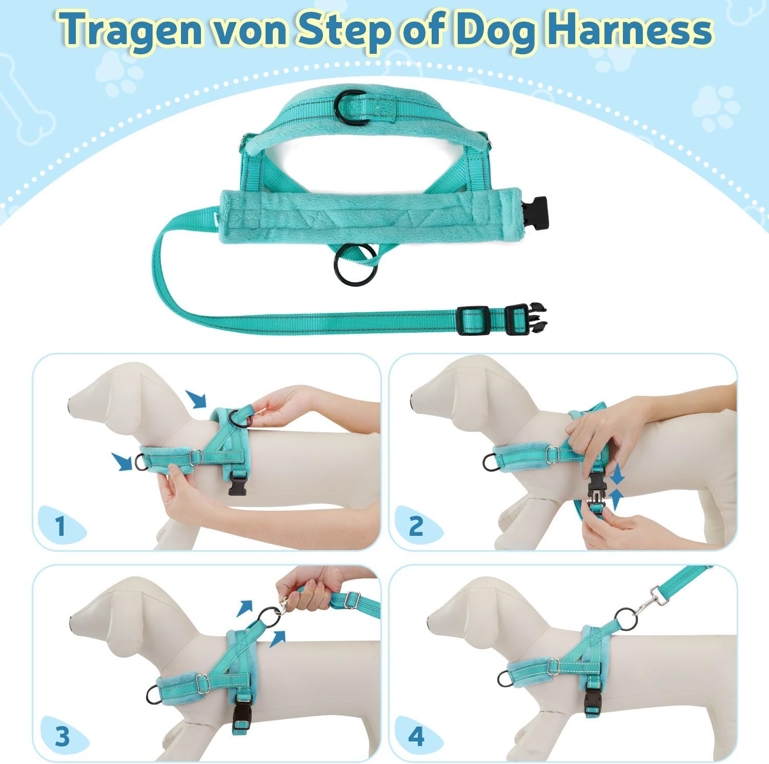 Thumbnail 4 de SlowTon Hundegeschirr Anti-Zug Welpengeschirr