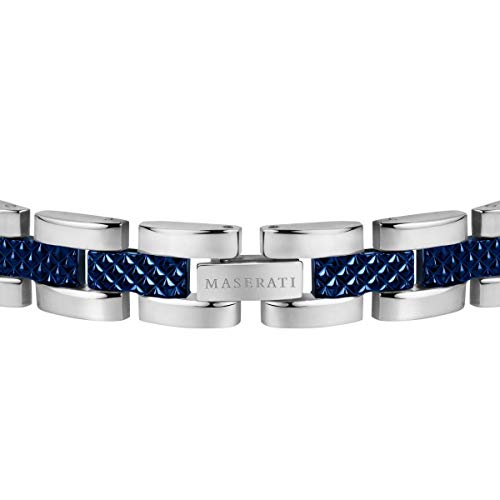 Thumbnail 2 de Maserati Bracelet homme JEWELS en Acier inoxydable avec PVD gris et bleu – JM419ASC02