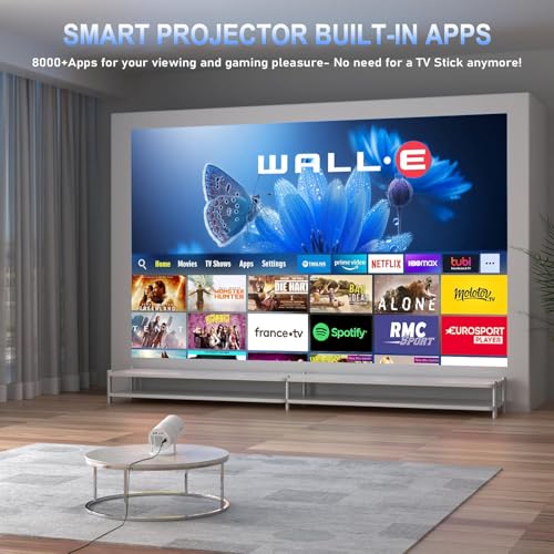 Thumbnail 2 de Thunrlge Mini Proyector 4K WiFi 6 BT5.2: Proyector portátil con Android 11, Netflix y corrección Keystone automática