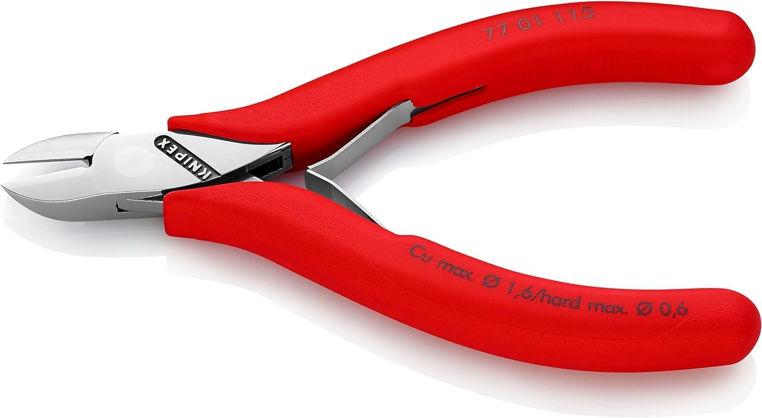 Detalle 2 de KNIPEX 77 01 115 szczypce tnące boczne do elektroniki, 115 mm