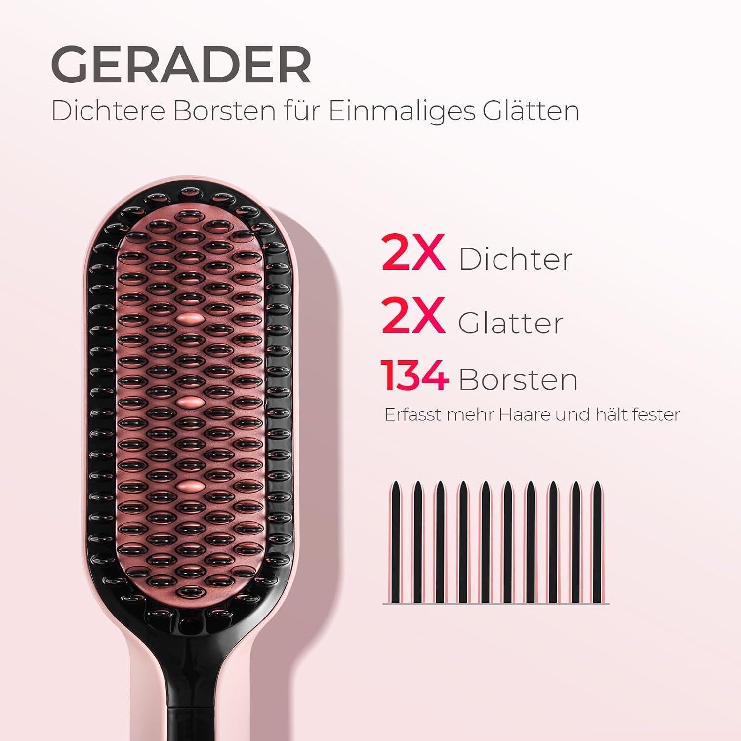 Detalle de TYMO IONIC Plus Haarglättungsbürste 80–230℃ 💇♀
