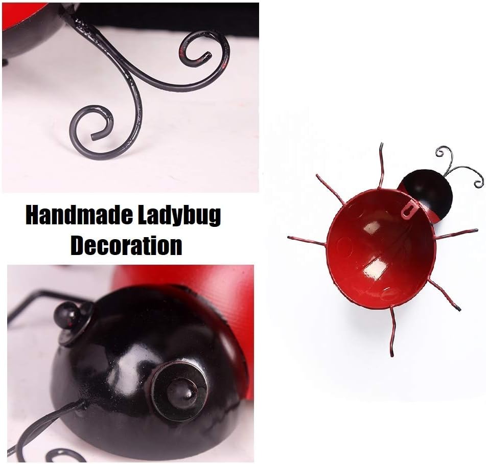 Thumbnail 2 de Ladybugs garden wall art set of 4