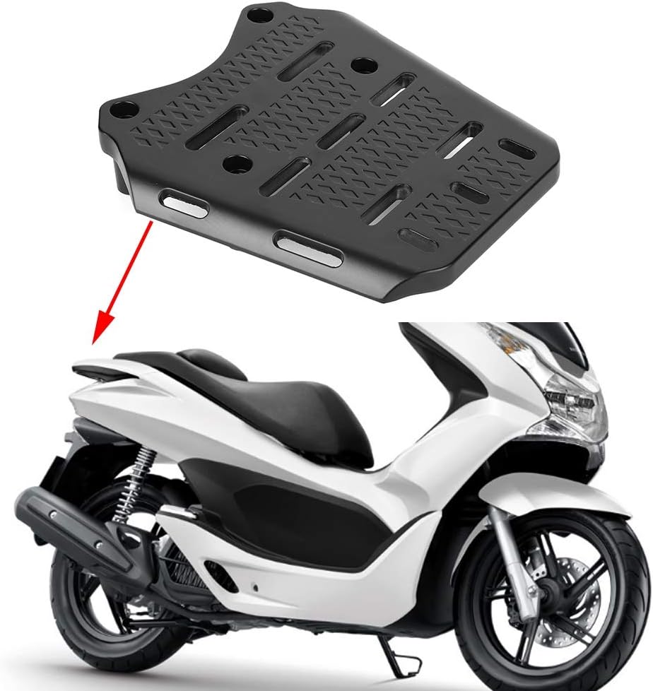 Detalle de Rear Luggage Rack for PCX 125/150 (2014–2019) – CNC Aluminium Alloy Motorcycle Rear Carrier
