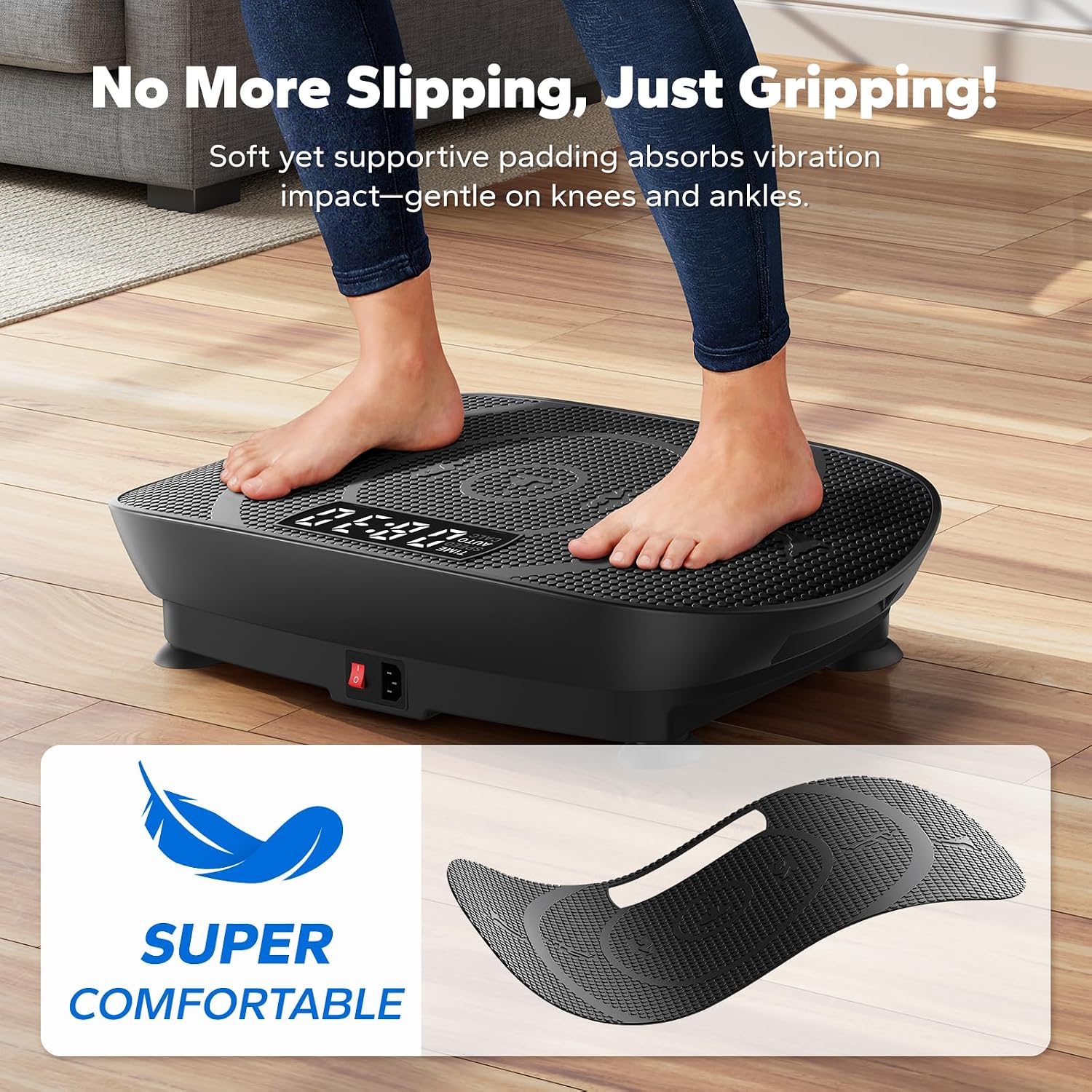 Thumbnail 6 de MERACH Vibration Plate: Quiet, Compact Full-Body Vibration Exercise Machine