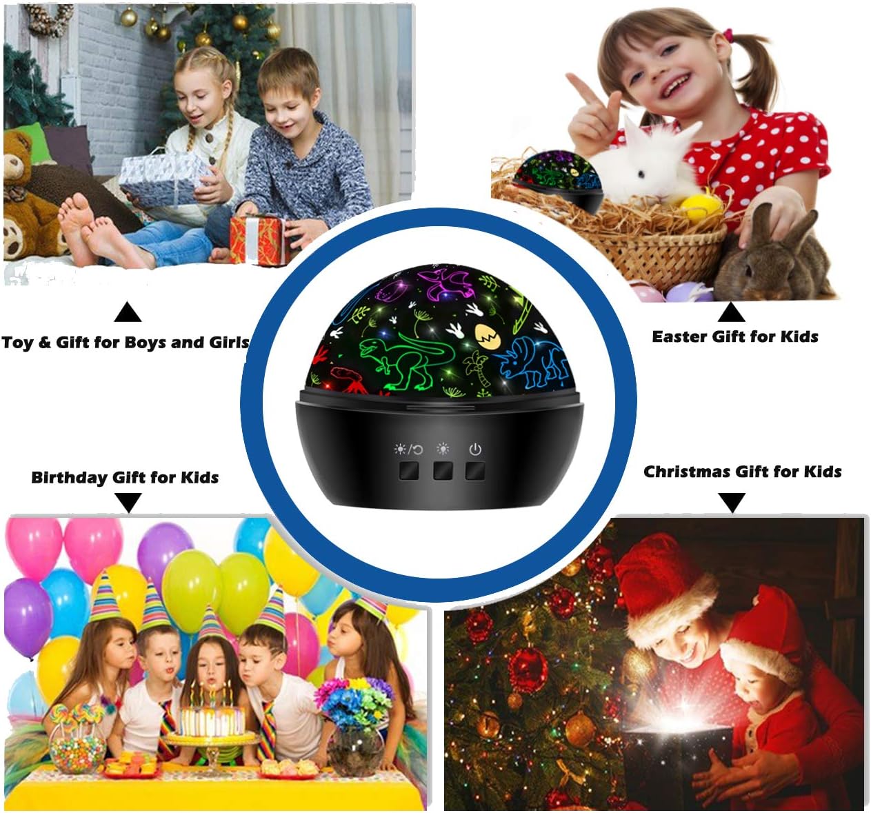 Detalle 2 de Dinosaur Night Light Toy 2-in-1 Projection