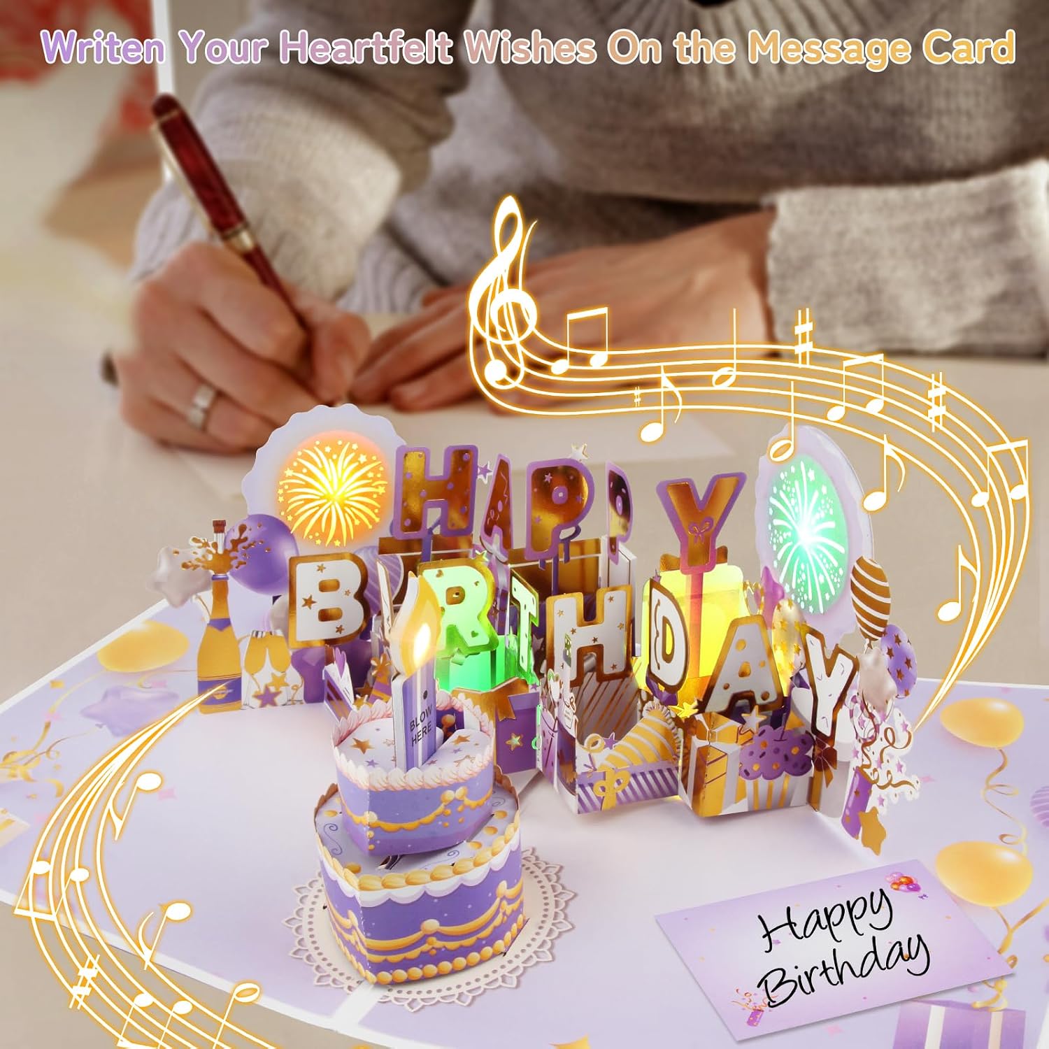 Thumbnail 3 de 3D Pop-Up Birthday Card with Music