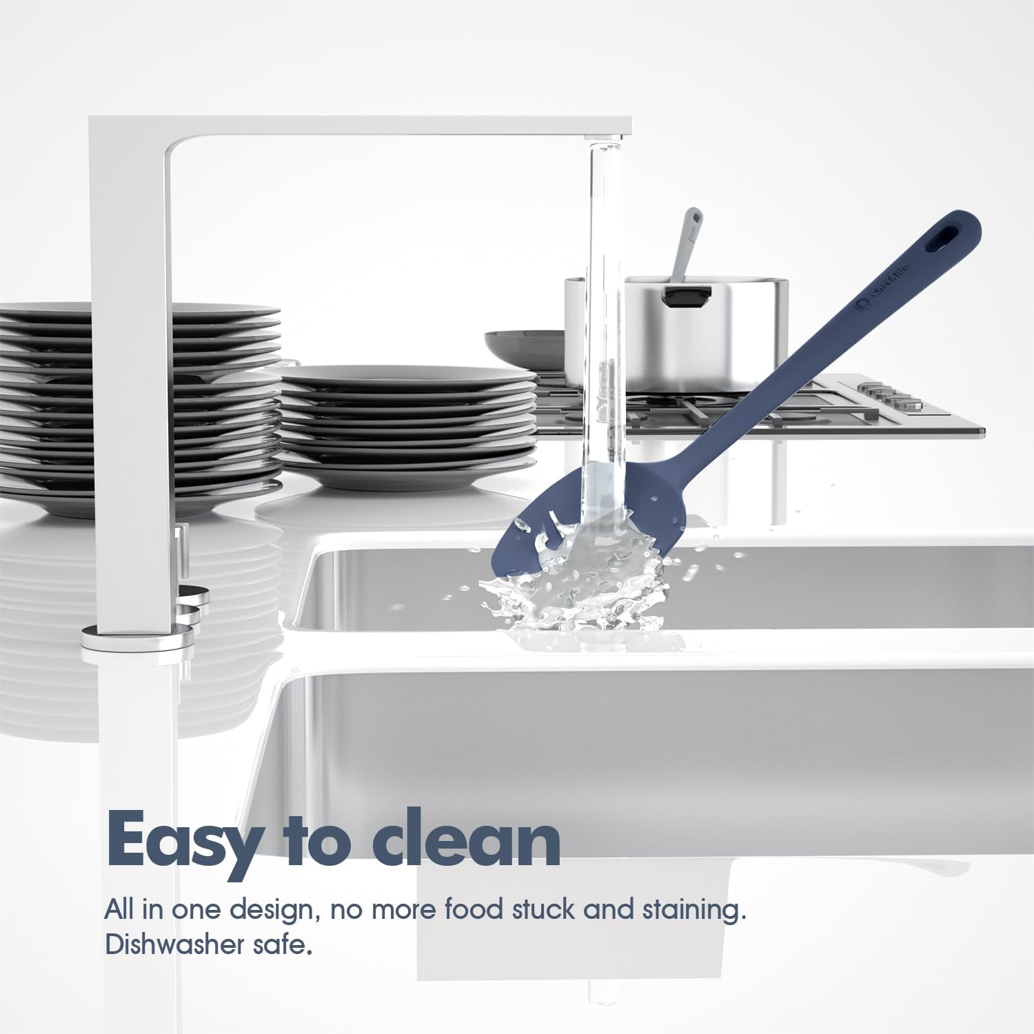 Thumbnail 4 de ChefAide 5-Pc Silicone Spatula Set 600°F