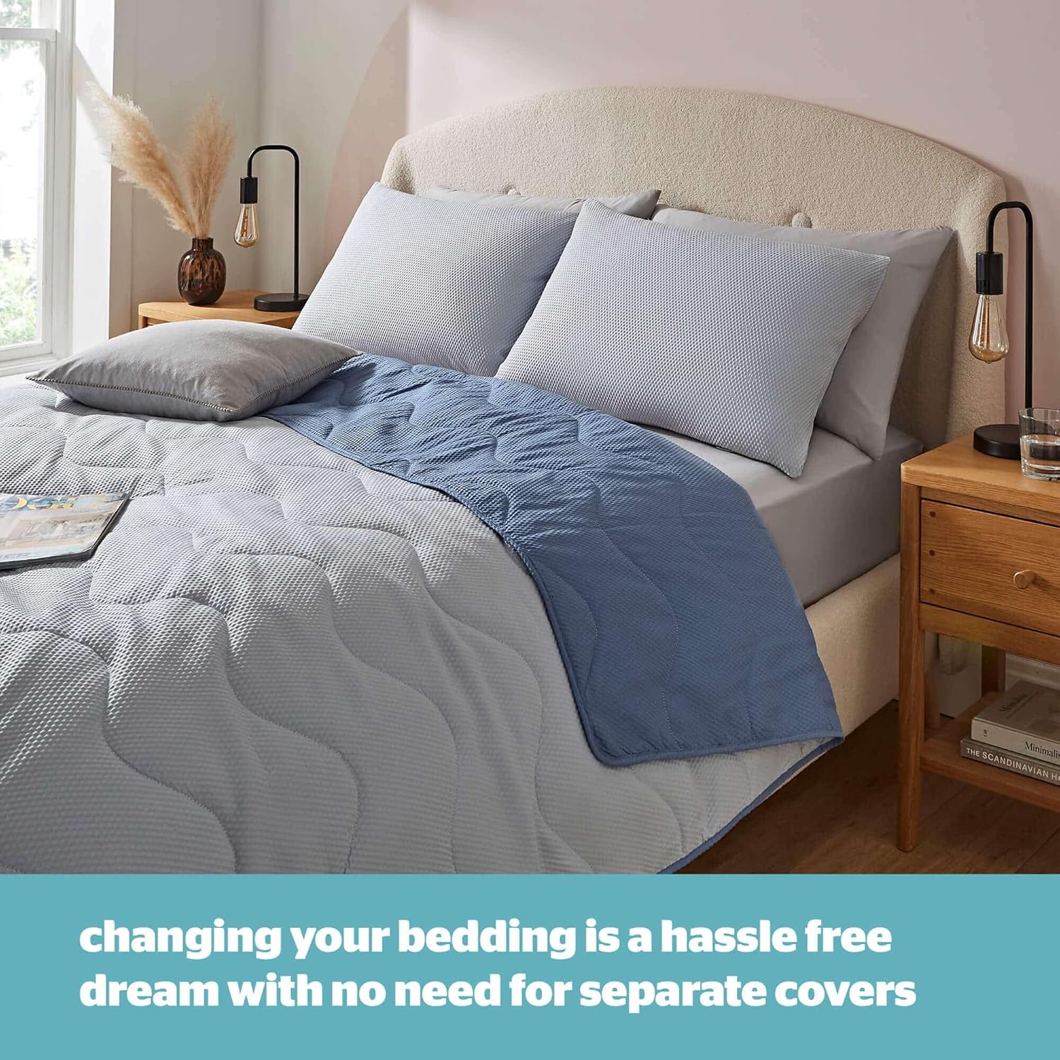 Thumbnail 1 de Silentnight Summer Breeze Coverless Seersucker Duvet (2.5 Tog) – Double