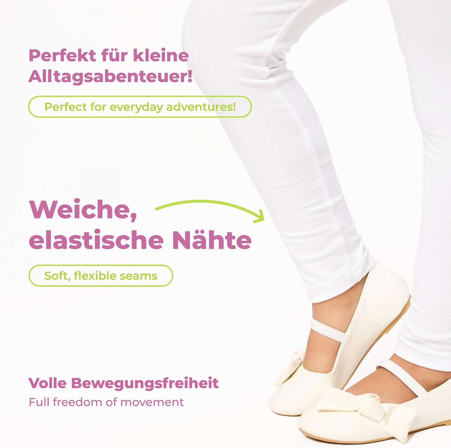 Detalle 2 de Merry Style MS10-130 – długie legginsy dziewczęce z wiskozy i elastanu
