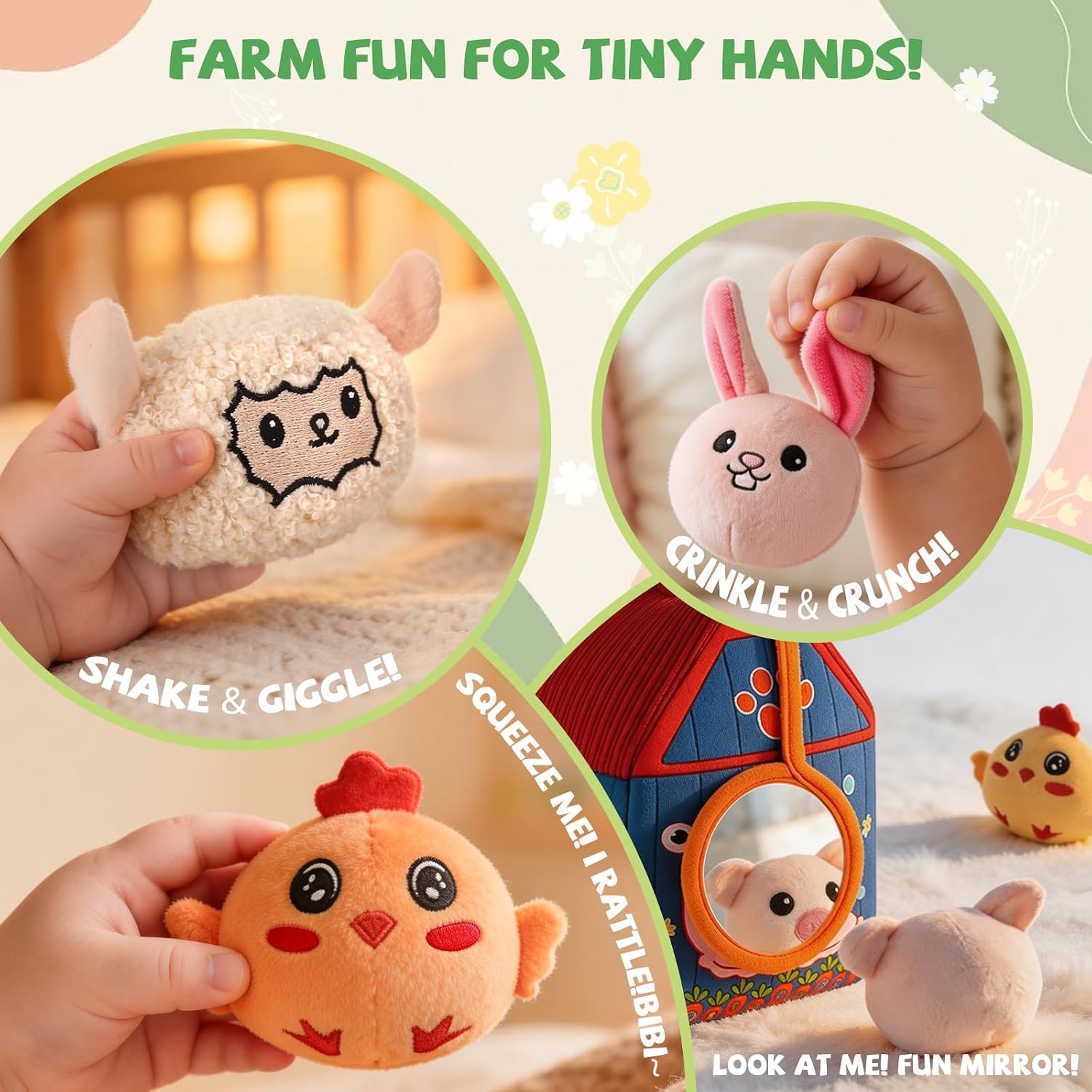 Thumbnail 3 de SAIMAND Baby Farm Toy Set for 6-12 Months