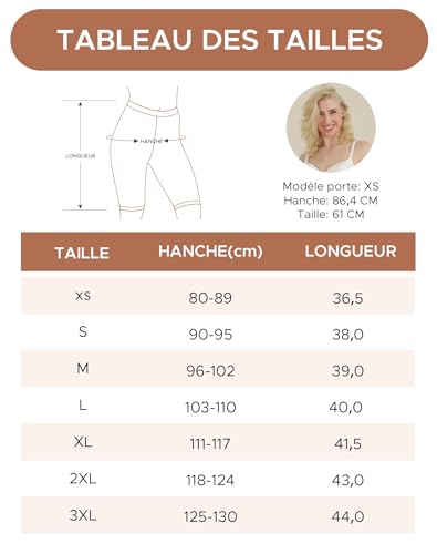 Thumbnail 5 de INNERSY Short Anti Frottement cuisse Femme – Legging Court Beige (S)