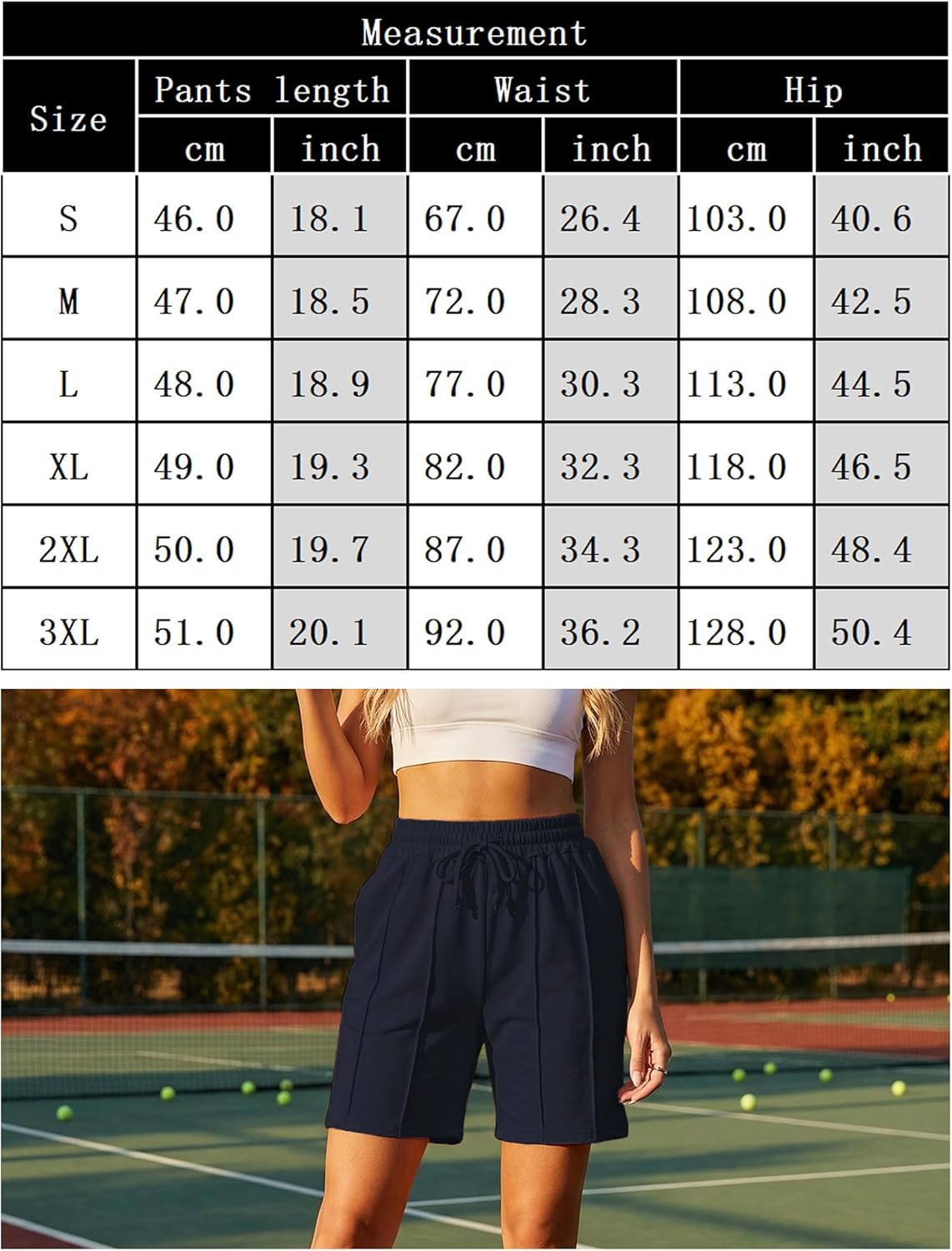 Thumbnail 4 de Uniexcosm Pantalon Short Femme Sport Jogging — Short Décontracté et Komfort Estival avec Poches