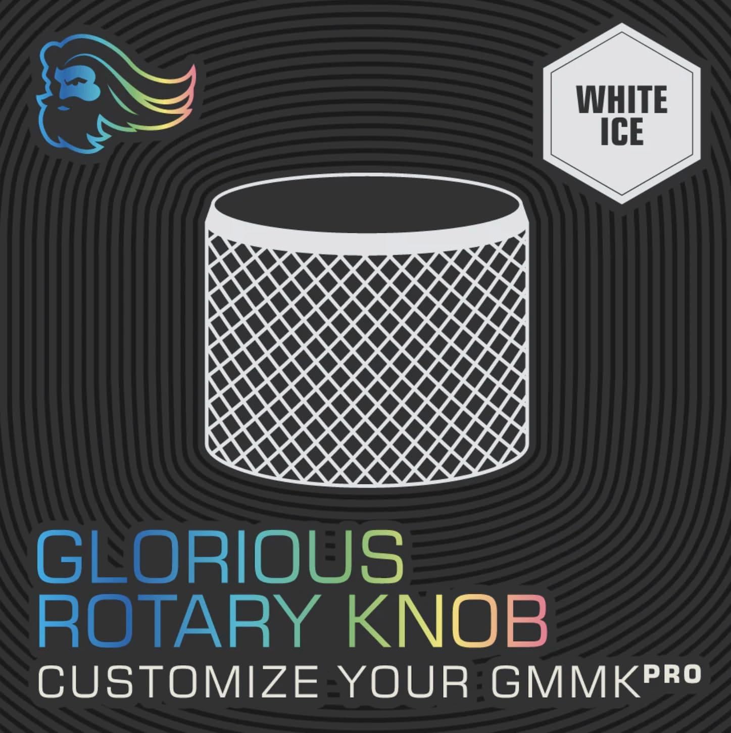 Thumbnail 3 de GLORIOUS Gaming Rotary Knob für GMMK PRO – Aluminium, 9 Farben (White Ice)