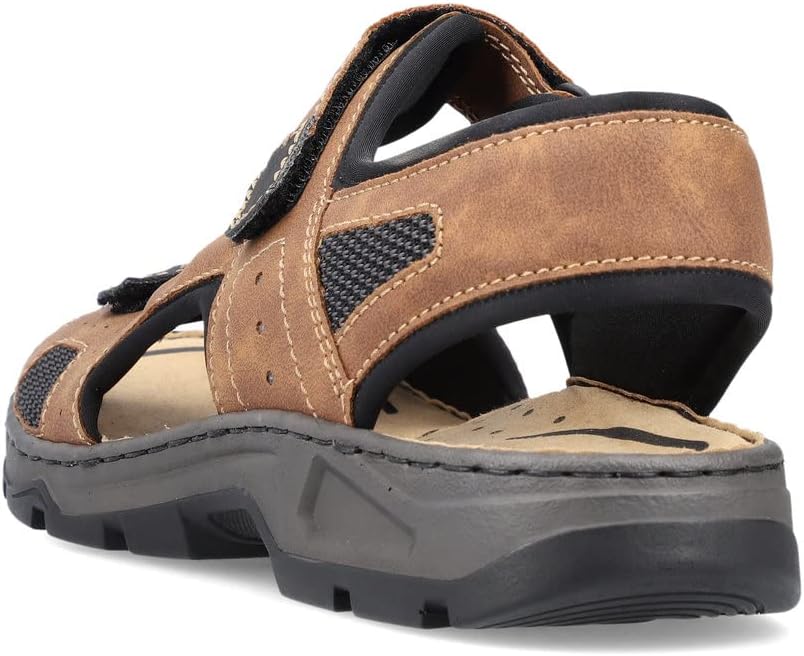 Thumbnail 3 de Rieker Herren Klassische Sandalen 26156 – Bequeme Klett-Sandalen mit Textil-Decksohle