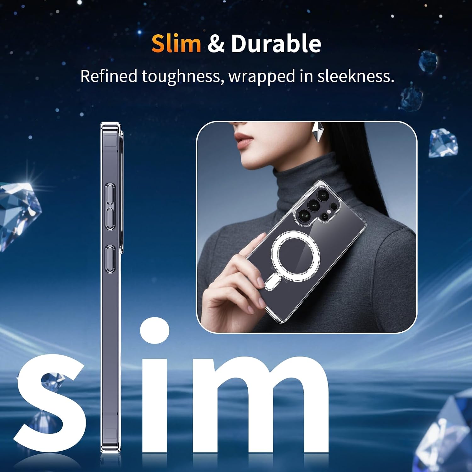 Thumbnail 6 de YNMEacc 5 in 1 Magnetic Case for Samsung Galaxy S26 Ultra – Slim TPU Case with 2 Screen Protectors & 2 Lens Protectors, MagSafe Compatible