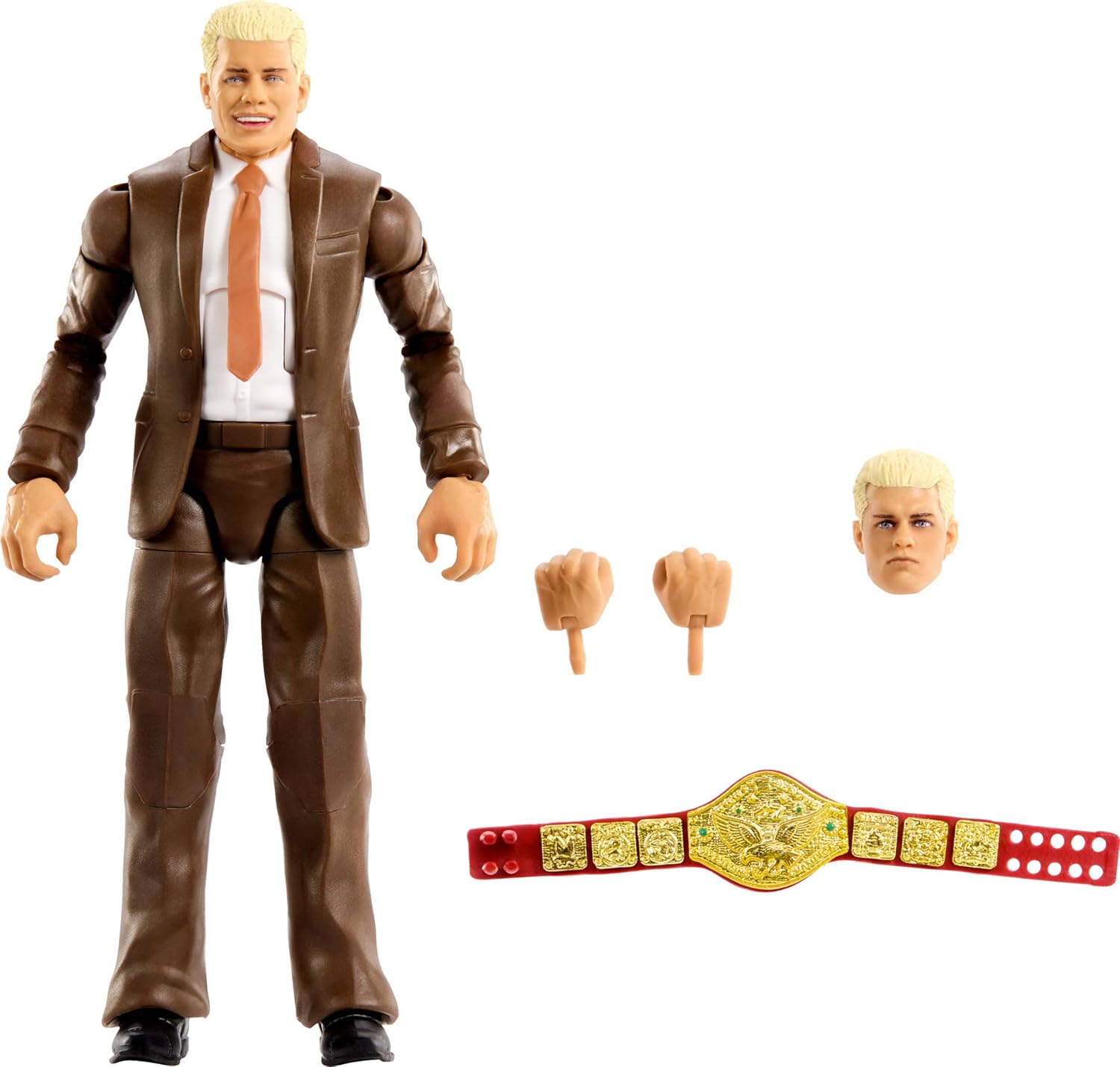 Mattel WWE Figurine articulée Élite Cody Rhodes 15 cm – JCJ31, 25 points d’articulation