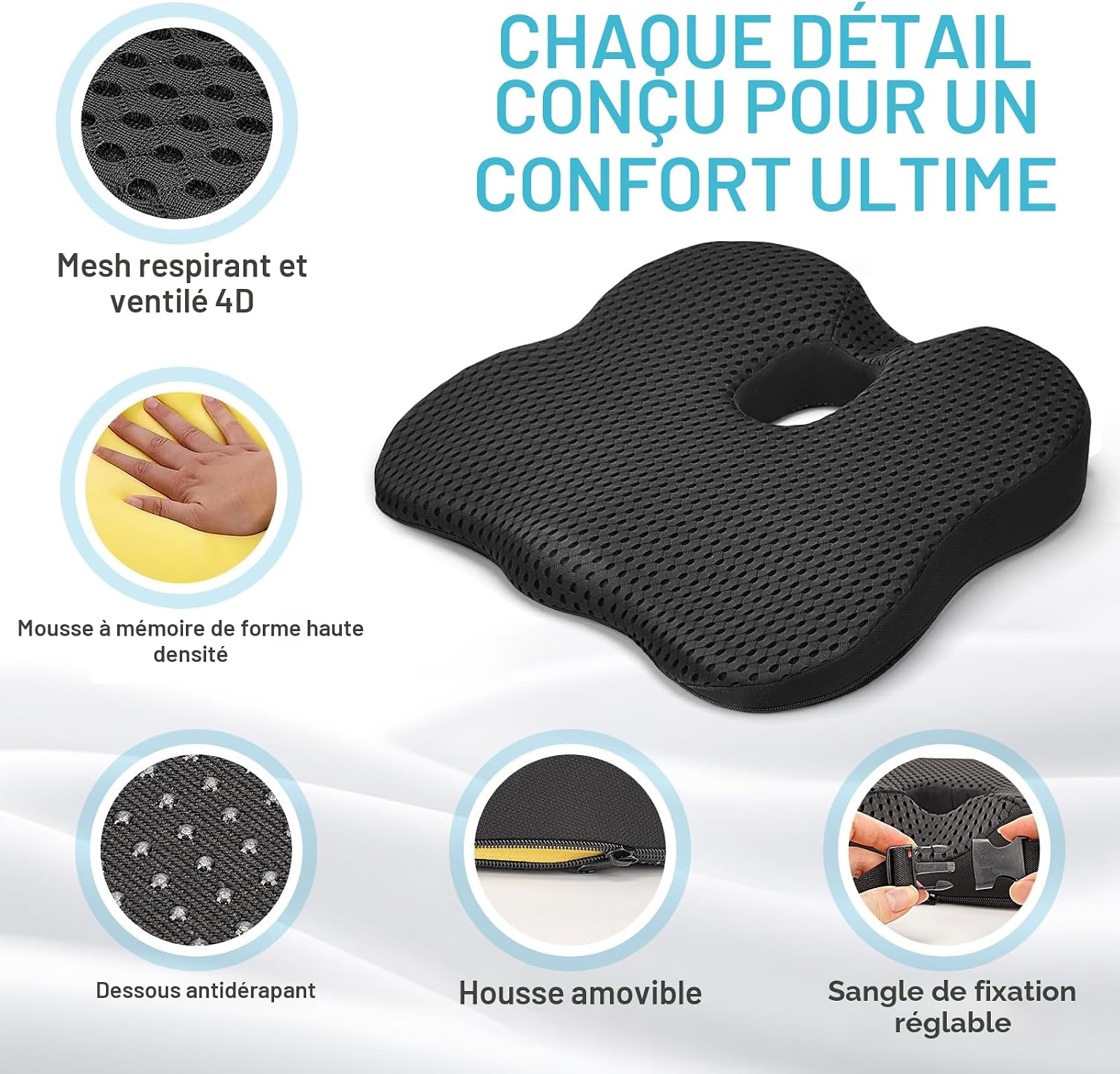 Detalle 2 de Coussin de siège auto Arbanith 7 cm