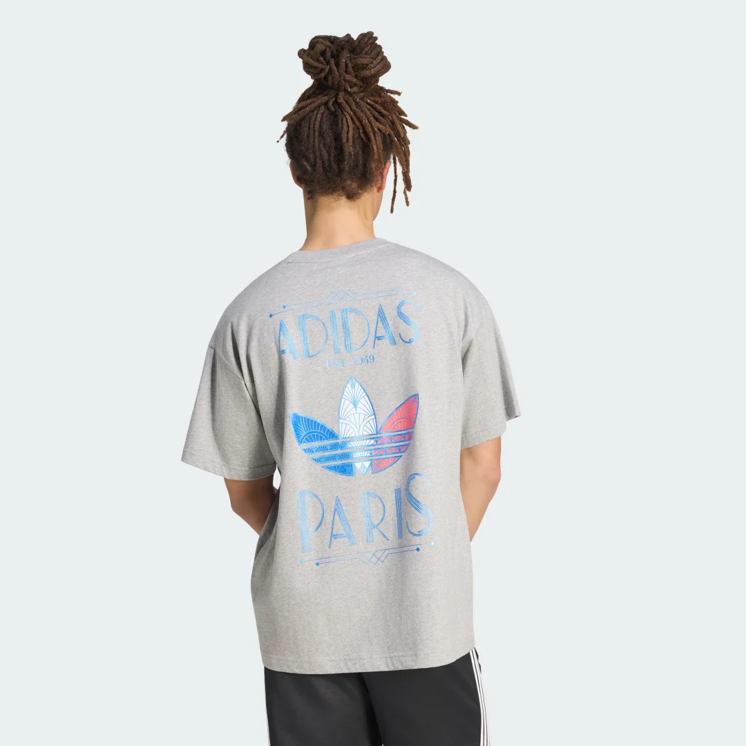 Detalle de Camiseta con logotipo Art Deco Paris de Adidas