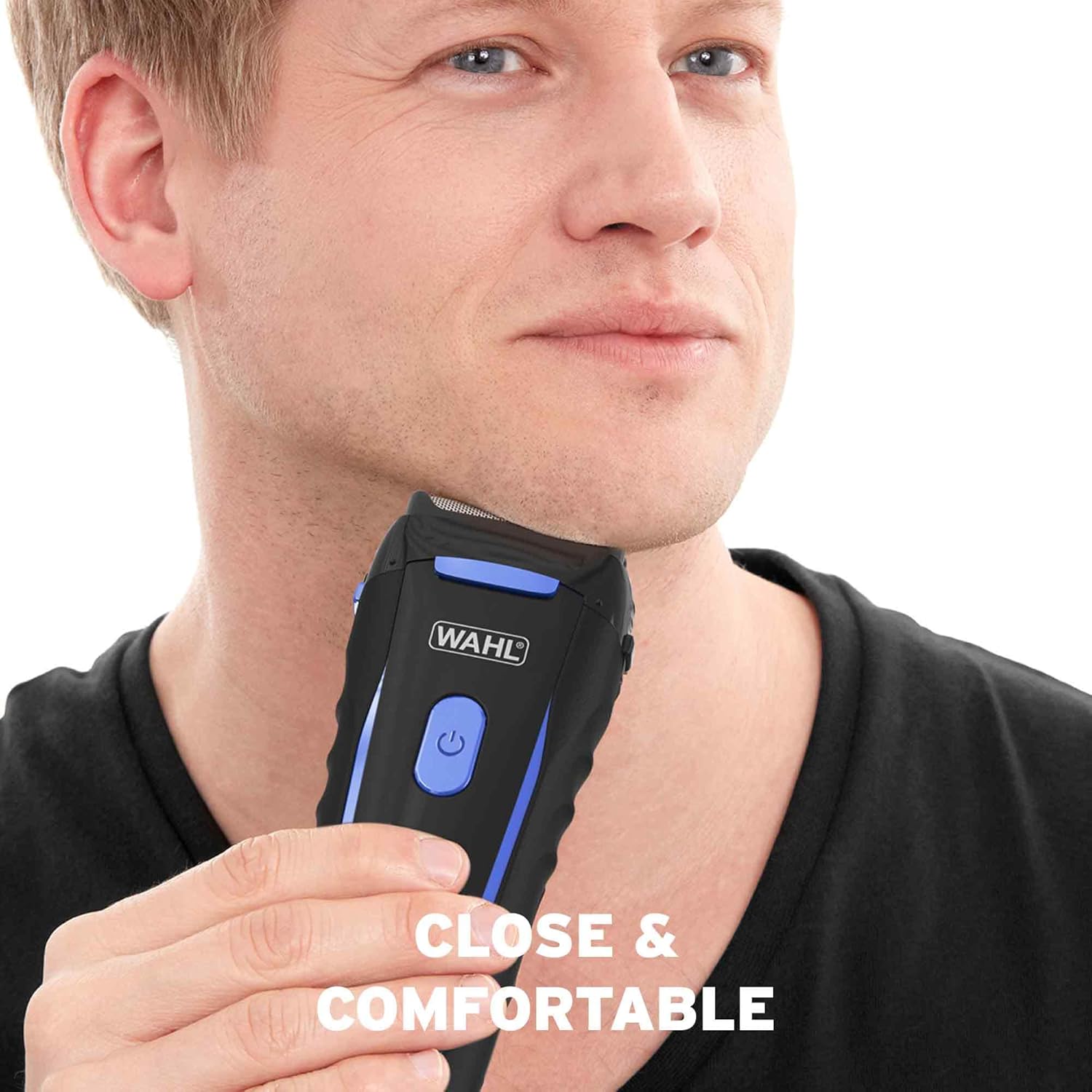 Detalle de Wahl Clean and Close Men’s Shaver: Flexible Foils, Wet & Dry, 90-Min Cordless