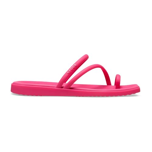 Detalle de Crocs Women's Miami Toe Loop Sandals in Dragon Fruit (UK 9)