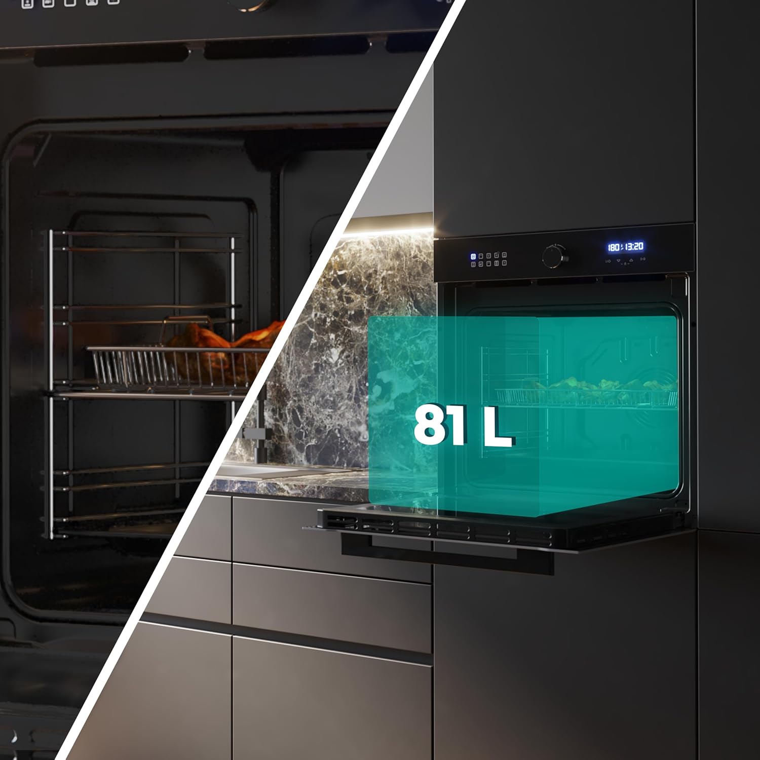 Thumbnail 6 de Cecotec Bolero Hexa AF316000 Horno Integrable 81L 11 Funciones