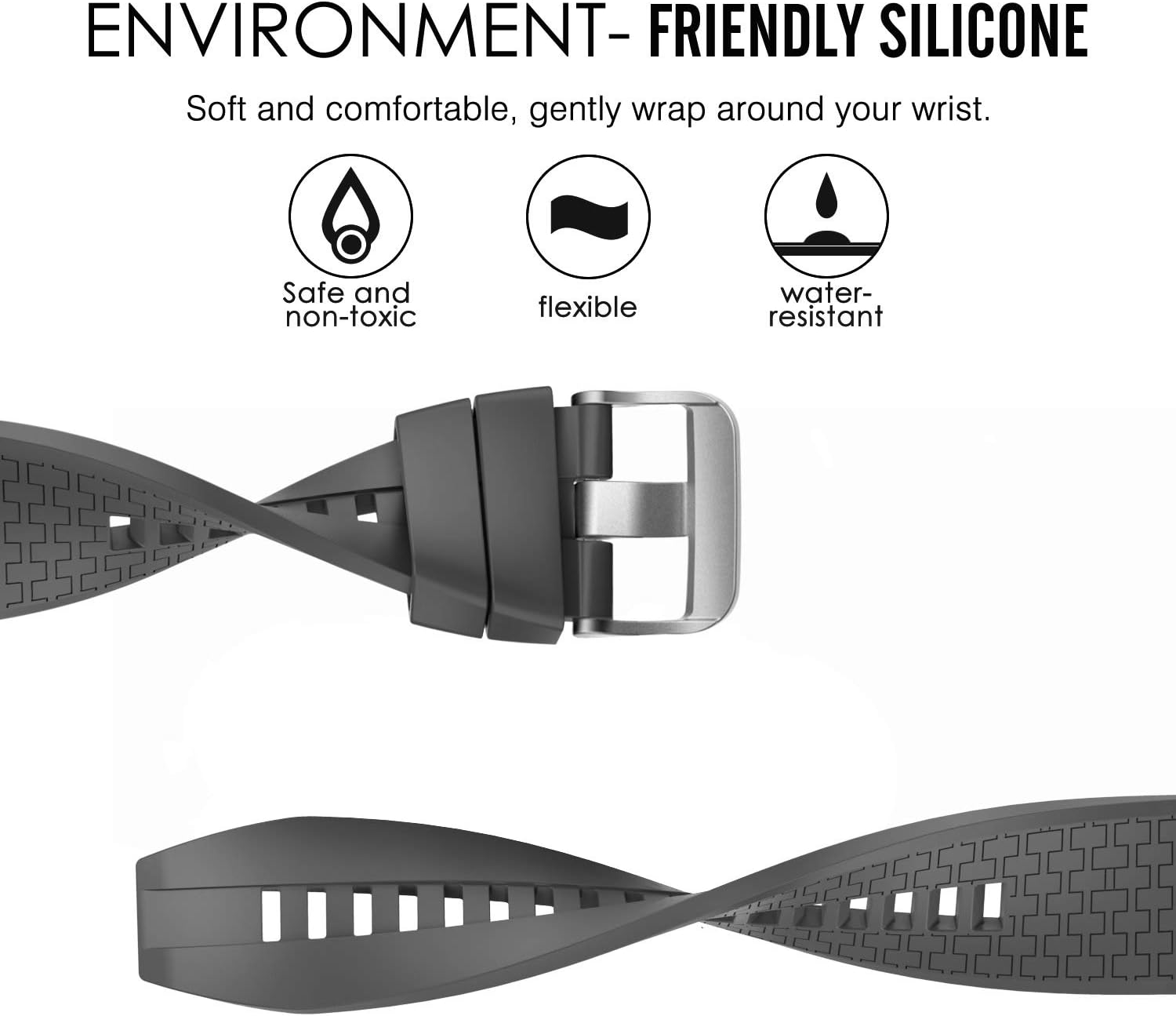 Thumbnail 1 de MoKo 3 Pack 22mm Silicone Straps for Huawei Watch GT6