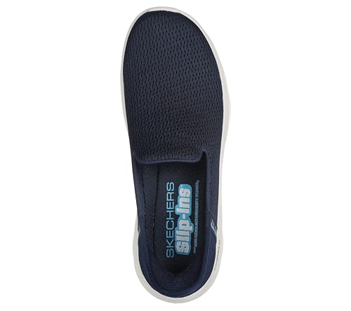 Detalle de Skechers Go Walk Flex Relish Women's Slip-Ins Trainers, Navy, Memory Foam