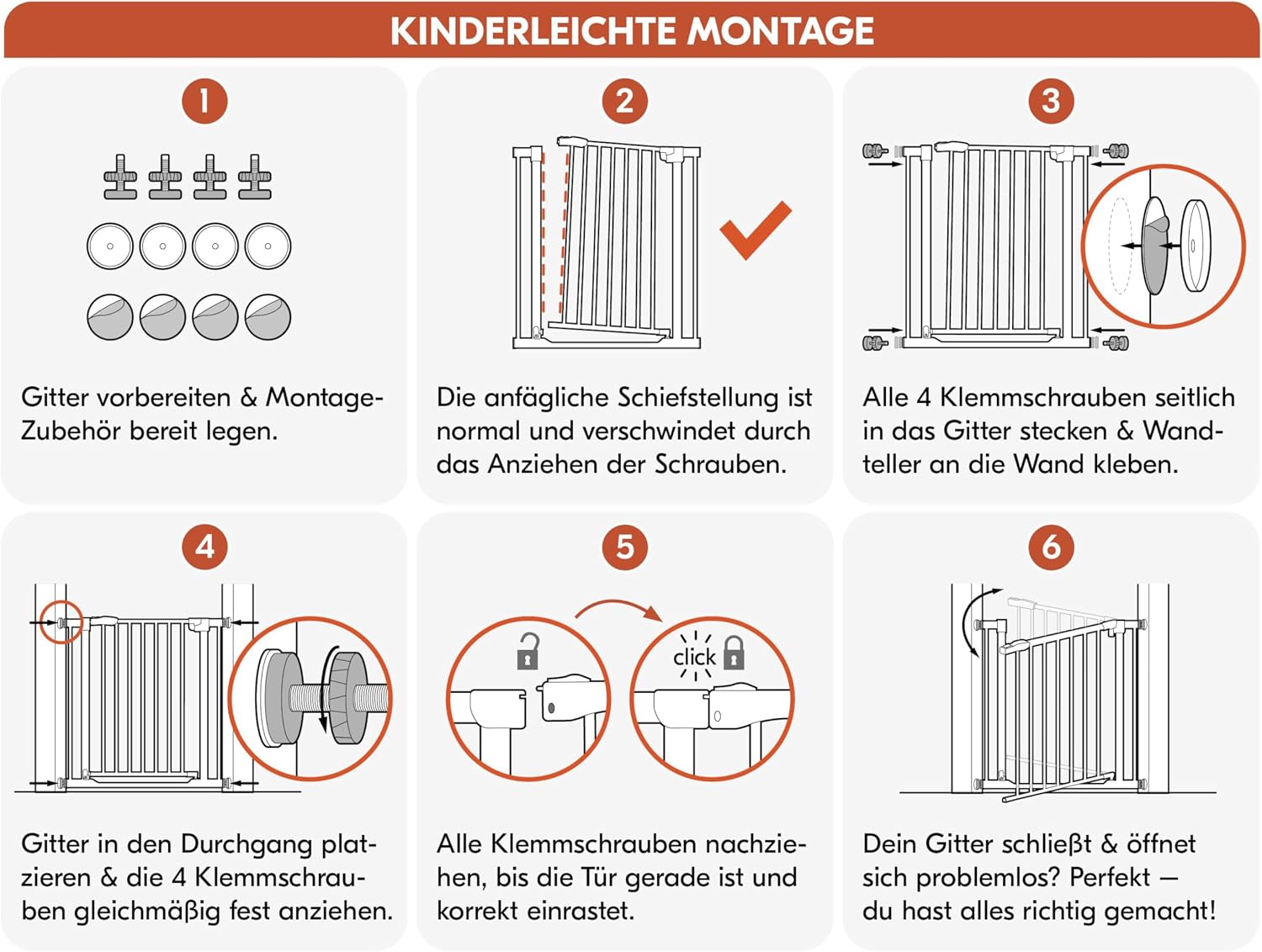 Thumbnail 6 de hauck Open N Stop 2 + 9 cm Verlängerung – Tür- und Treppengitter, Weiß, 84–89 cm Breite, 77 cm hoch