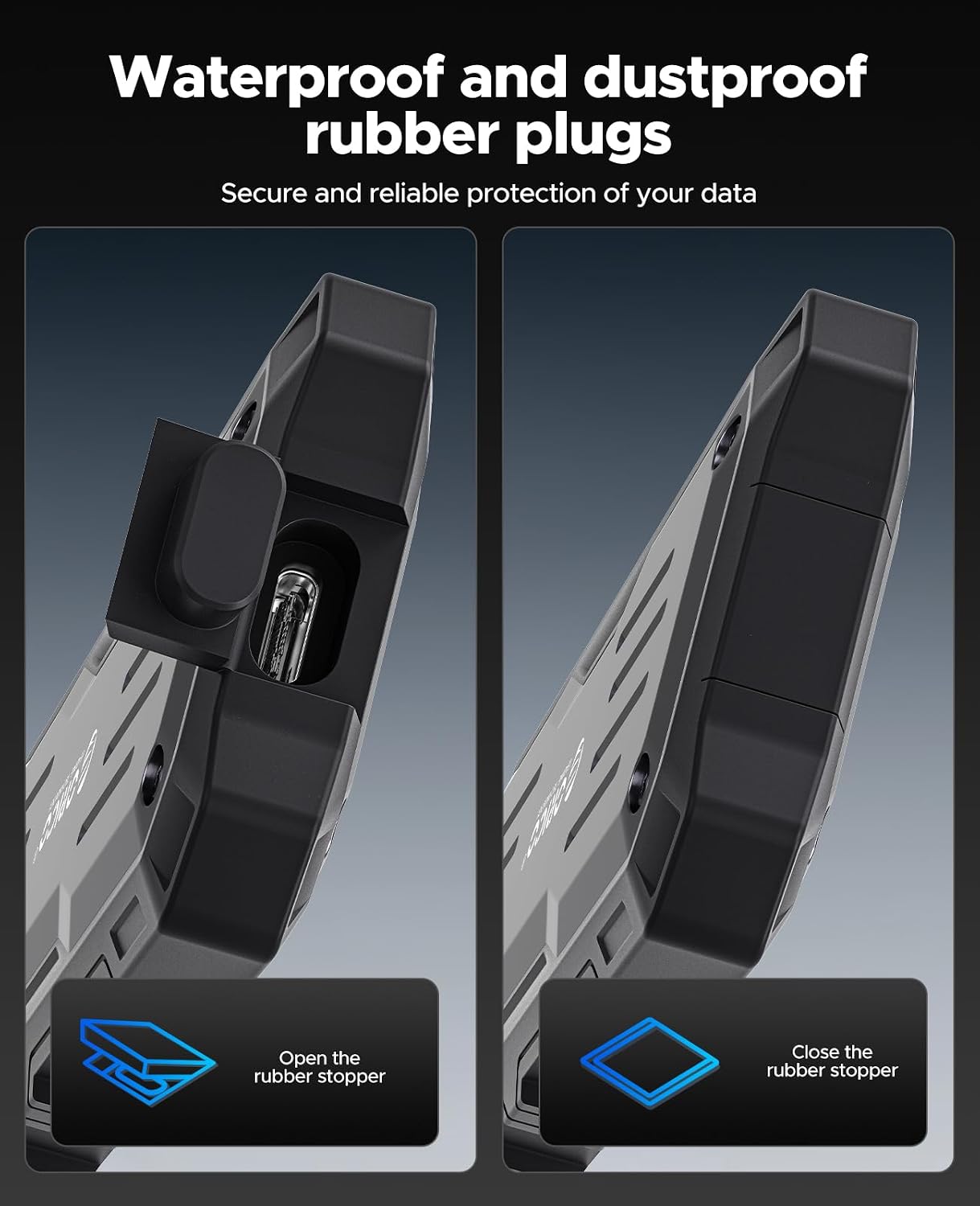 Detalle 2 de ORICO 512GB SSD Portátil USB 3.2 Gen 2x2 ⚡