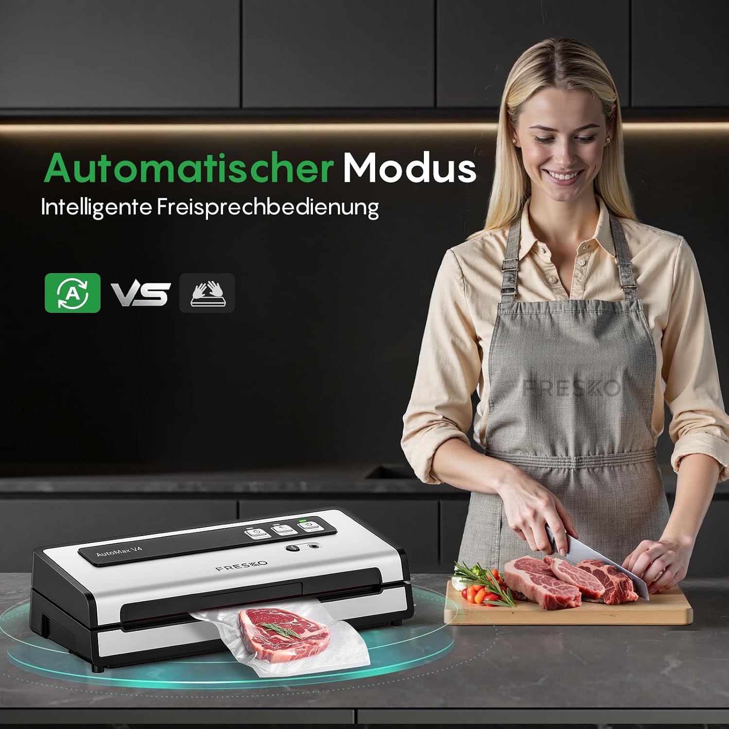 Detalle 2 de Fresko Automax V4 Vakuumierer mit 140 W