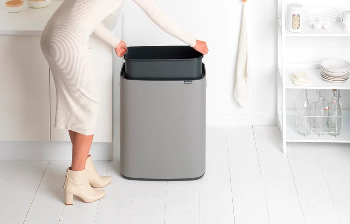 Thumbnail 17 de Brabantia Bo Touch Bin 60 L Mineral Concrete Grey 🗑