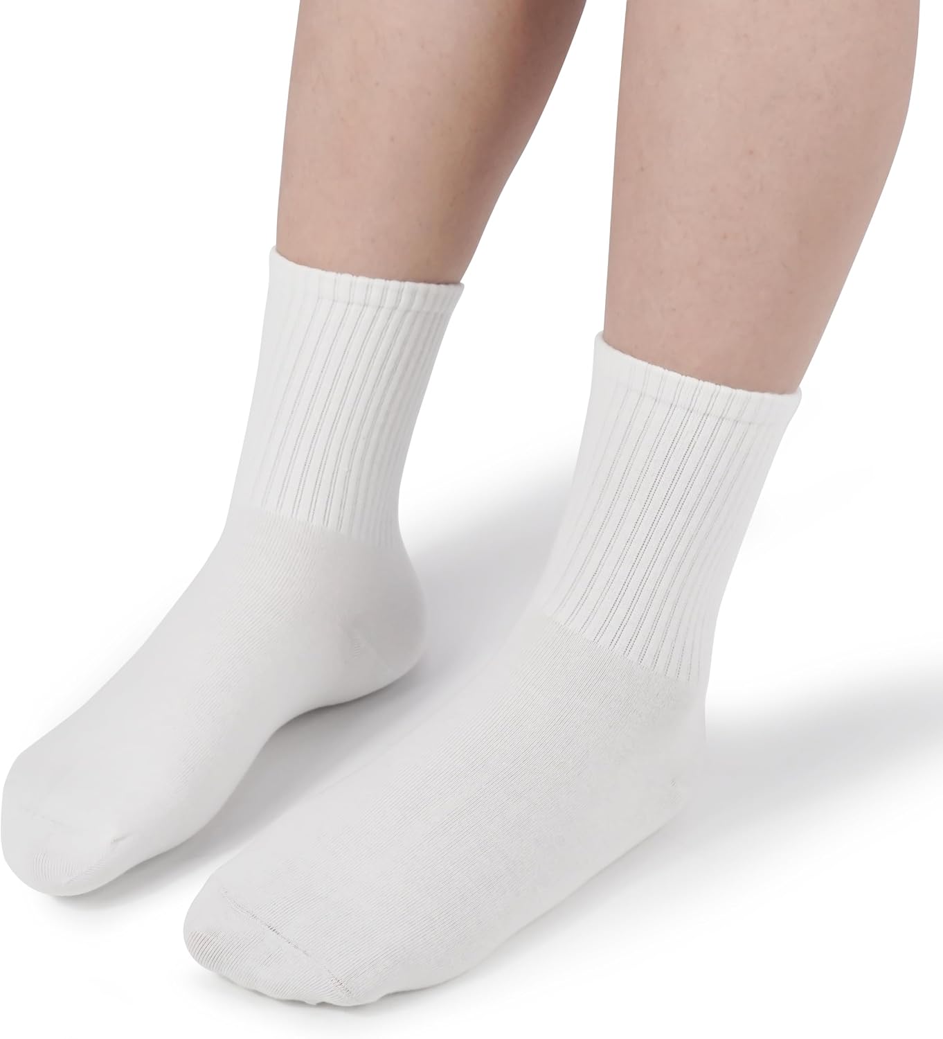 Detalle de BomKinta Women Casual Calf Socks – Cute Cotton Crew Socks, 6 Pairs (Size 5-10)