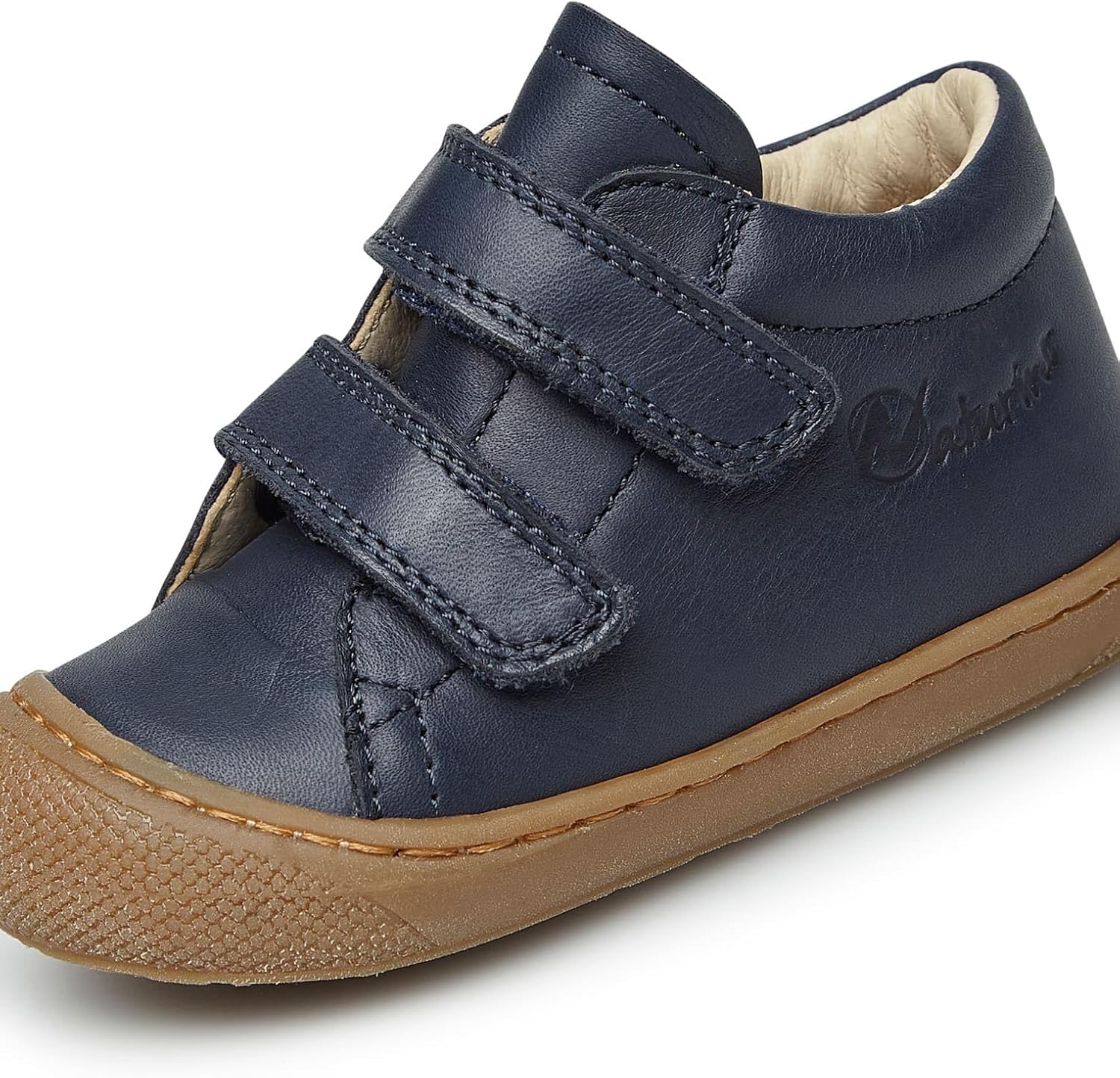 Detalle de Naturino Cocoon VL-Leather First-Steps Shoes: primi passi in pelle con chiusura a strappo