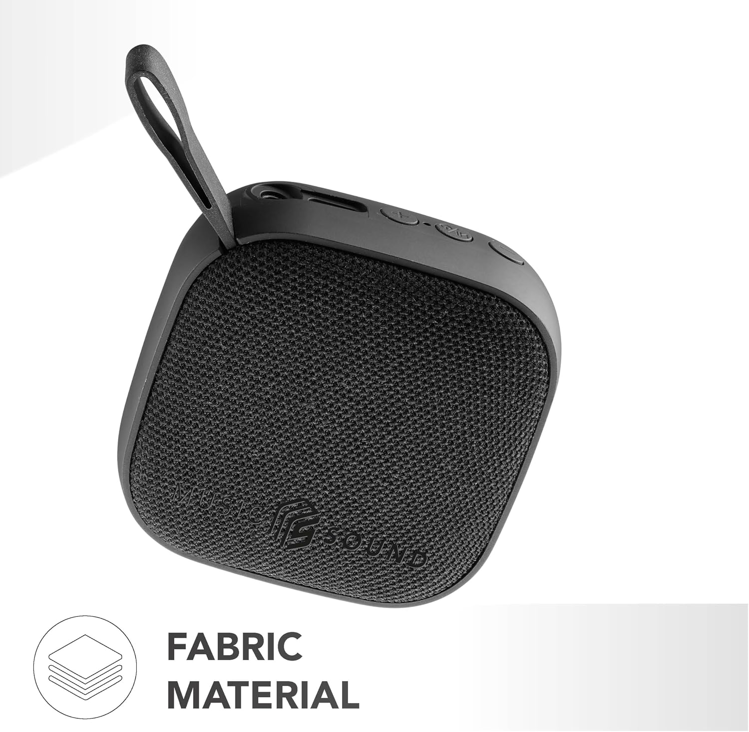Detalle de Music Sound Mini enceinte Bluetooth 3 W, autonomie jusqu’à 4 heures, noir