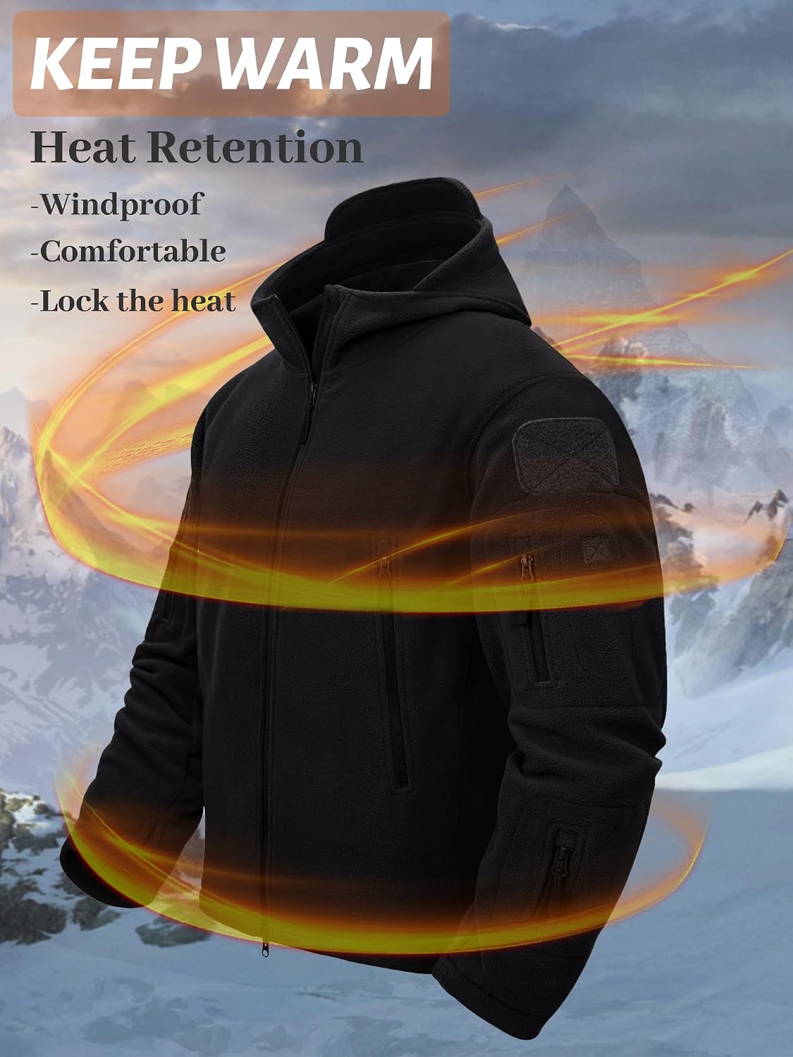 Detalle de TACVASEN Windproof Fleece Jacket XL