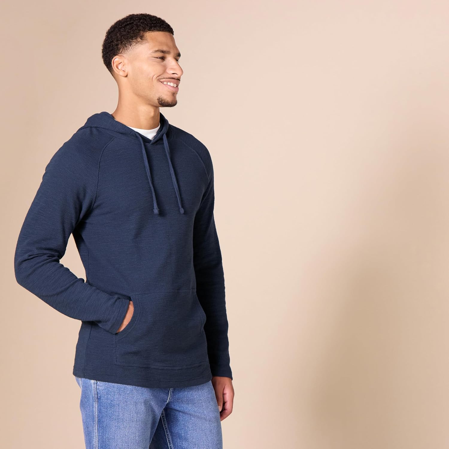 Thumbnail 1 de Amazon Essentials men’s long-sleeve slub thermal pullover hoodie (previously Goodthreads)