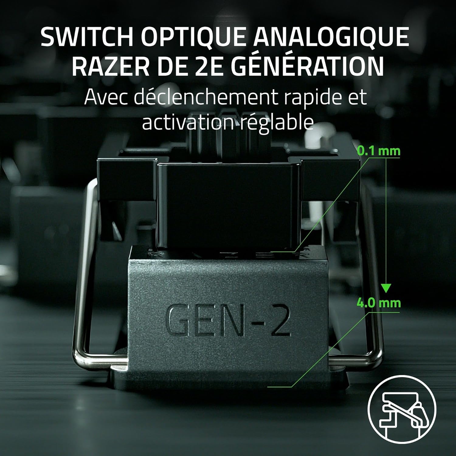Thumbnail 3 de Razer Huntsman V3 Pro TKL (Switches Analog) — clavier gamer Tenkeyless noir à déclenchement rapide