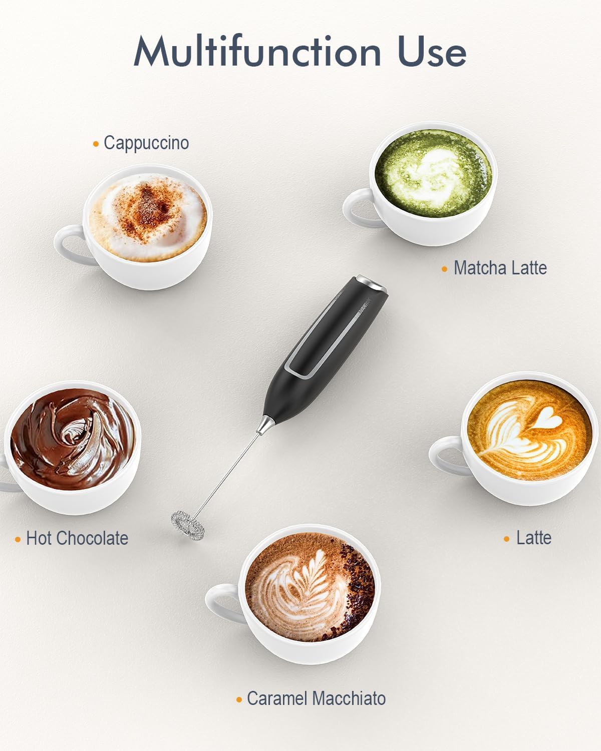 Thumbnail 4 de Milk Frother Handheld with Stand