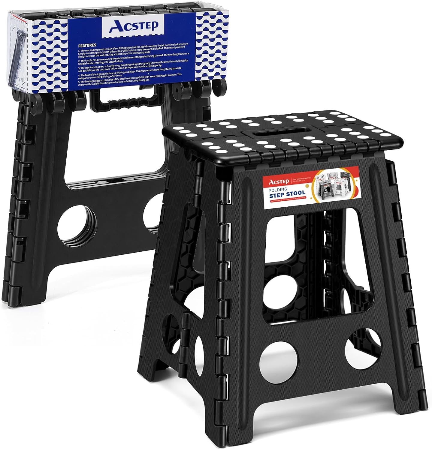 Detalle de ACSTEP Folding Step Stool, 16 Inch